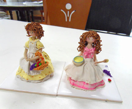 polymer clay projects. Doris the polymer clay dress