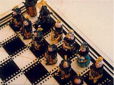 Spool Chess Set